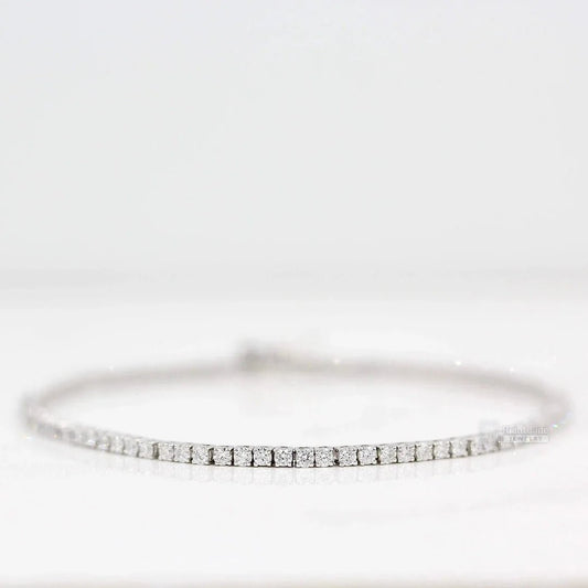 2 Ct Round Lab Grown Diamond Tennis Bracelet For Women - Riant Fine Jewelry LLC