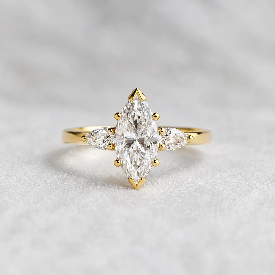 marquise cut diamond engagement ring