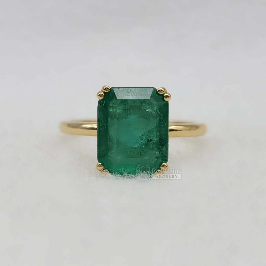 Emerald Engagement Ring