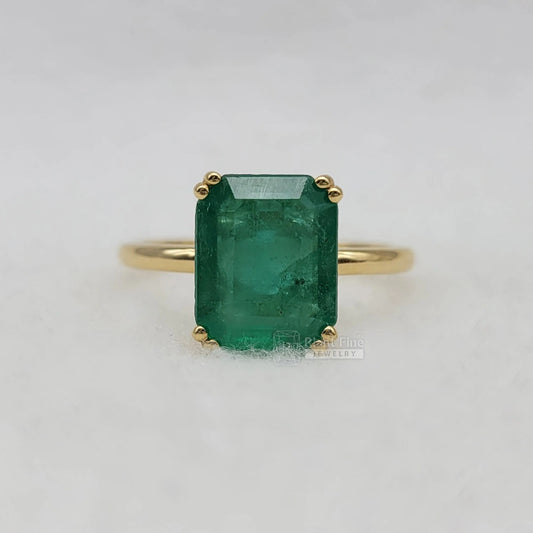 Emerald Engagement Ring