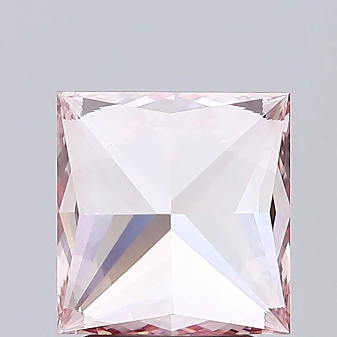 3.01 Ct Fancy Vivid Pink Princess Lab Grown Diamond - Riant Fine Jewelry