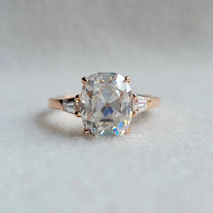5.22 Ct Elongated Cushion Cut Diamond Engagement Ring