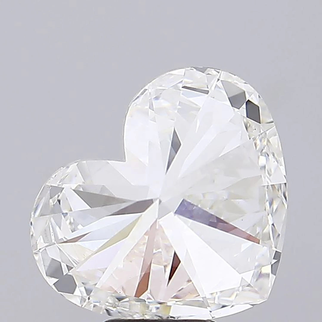 IGI certified heart diamond back view