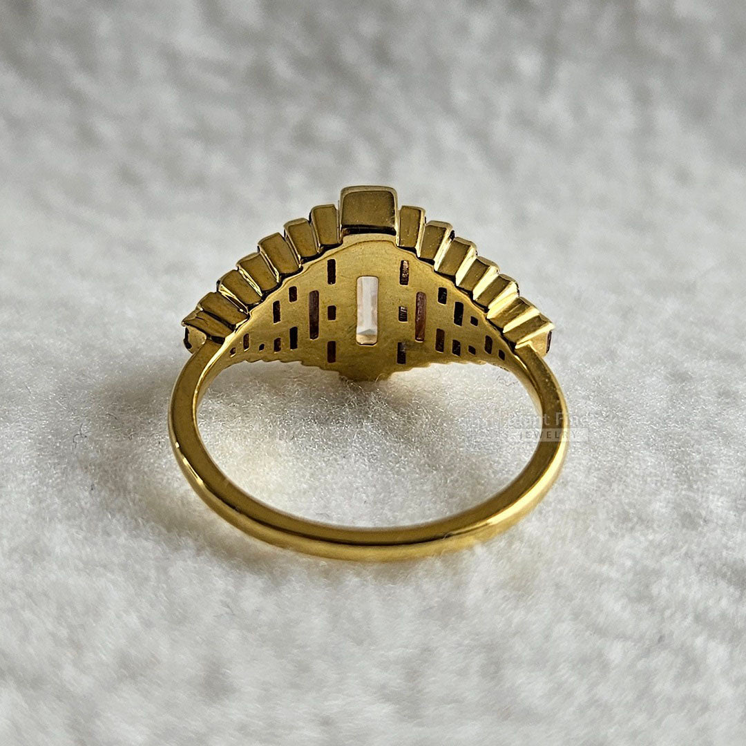 Gold-Baguette-Cut-Sapphire-Engagement-Ring