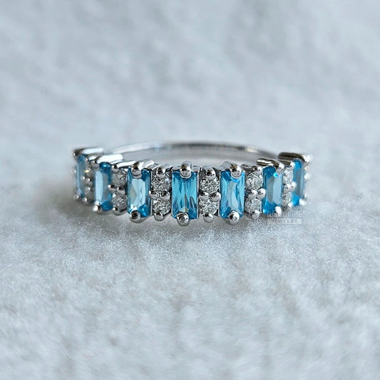 Aquamarine-Stone-Wedding-Band