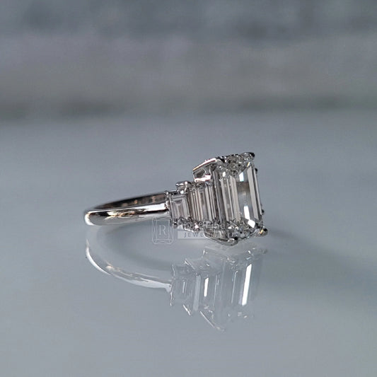 Five Stone Emerald Cut