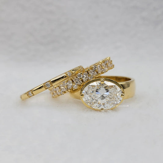 Oval-Diamond-Ring-Set