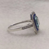 Aquamarine-and-Diamond-Ring