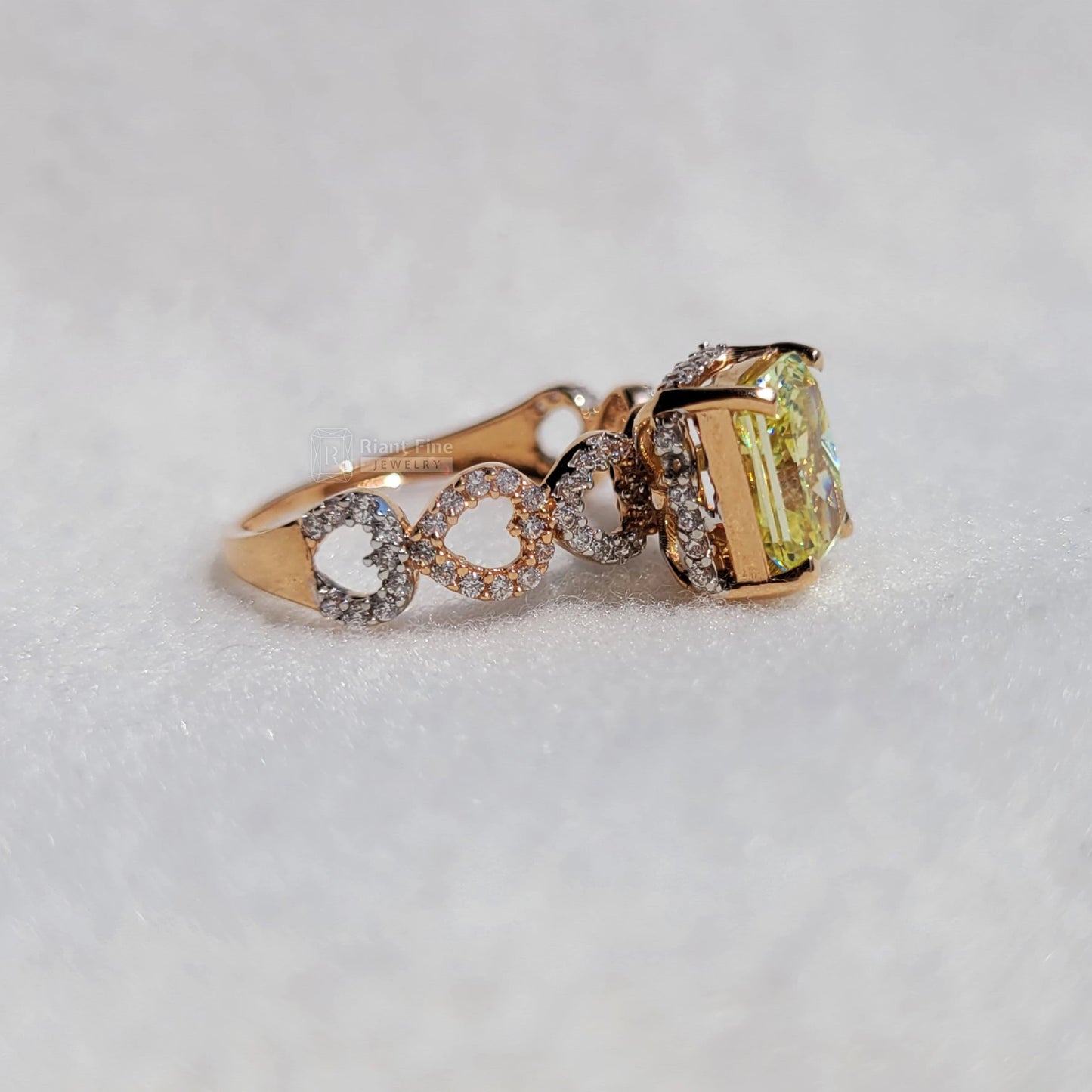 Lab Grown Radiant Diamond Ring