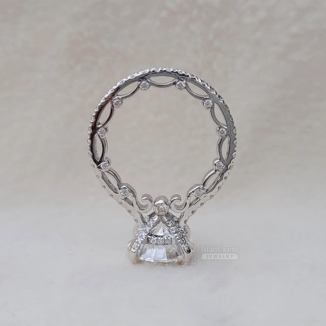 Vintage Moissanite Wedding Ring