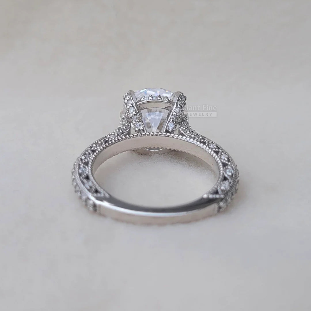 5 Ct Moissanite Gold Engagement Ring