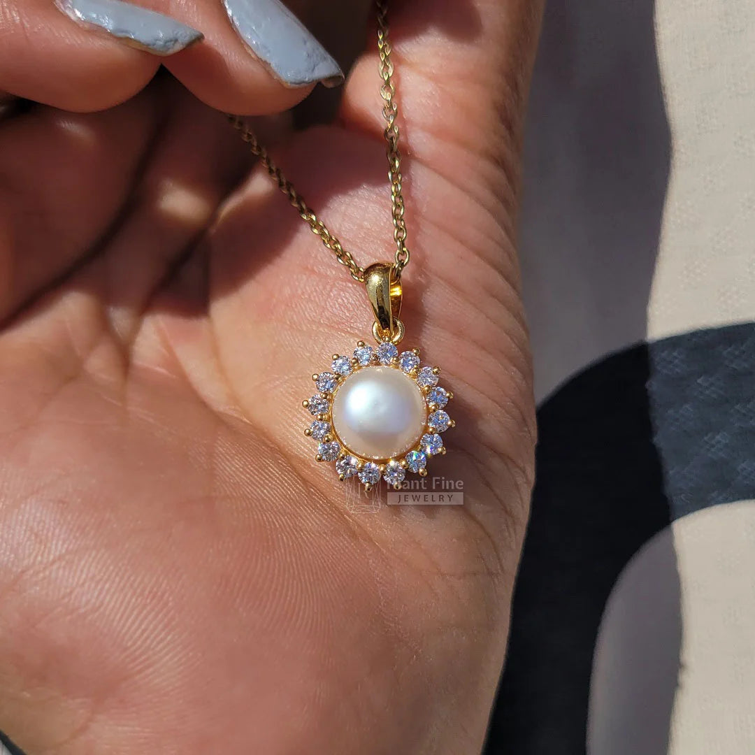 Dainty Moissanite Pendant For Women