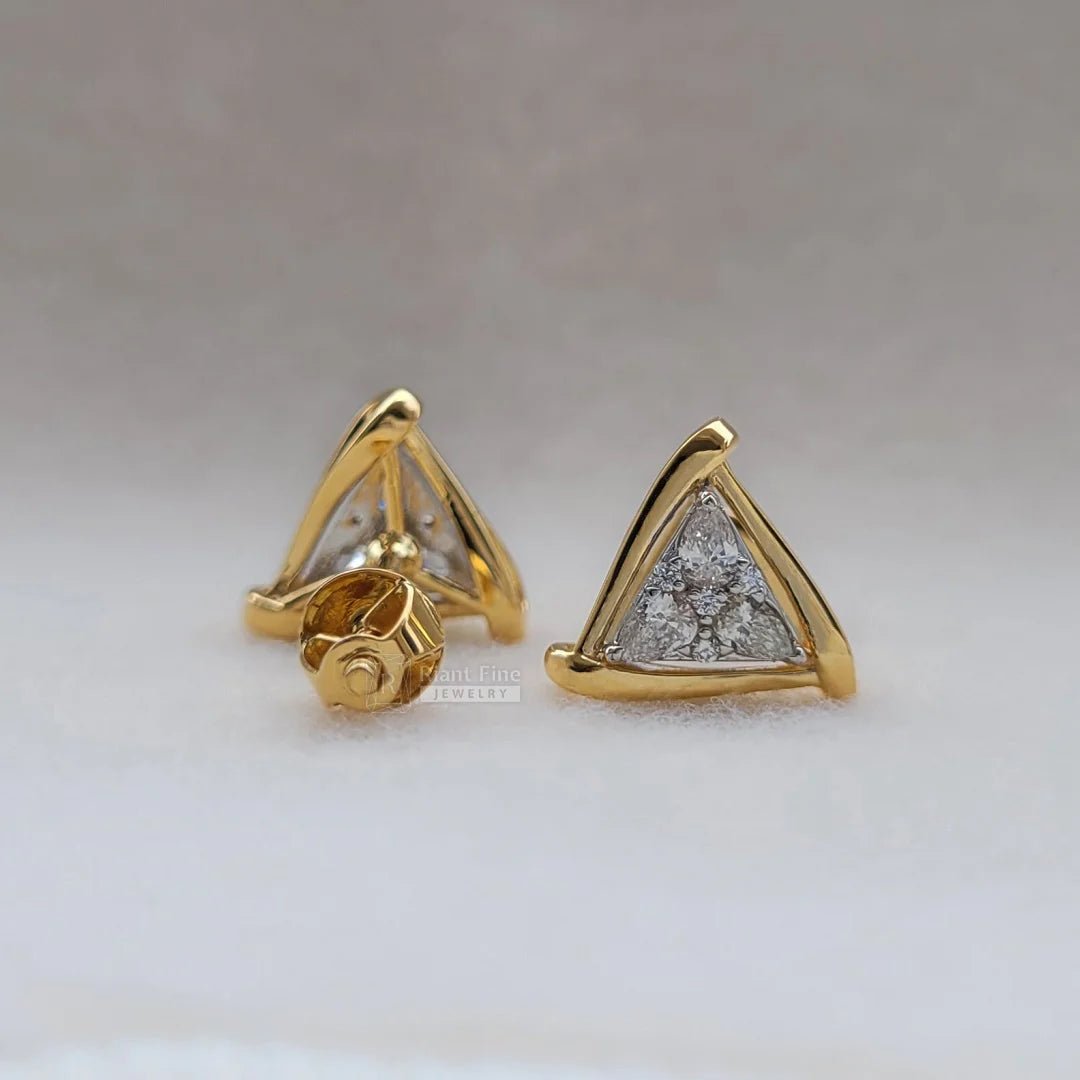 Classic Illusion Pear Lab Grown Diamond Earrings - Riant Fine Jewelry LLC