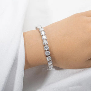 Classic Round Cut Moissanite Diamond Tennis Bracelet
