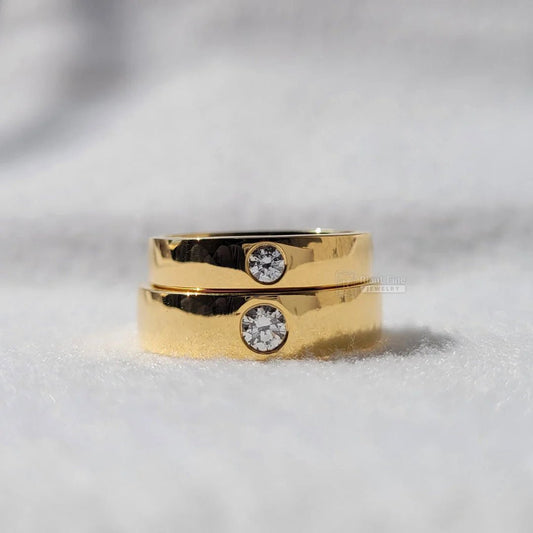 Classic Wedding Ring Set in 14K Gold | Riant Fine Jewelry - Riant Fine Jewelry LLC