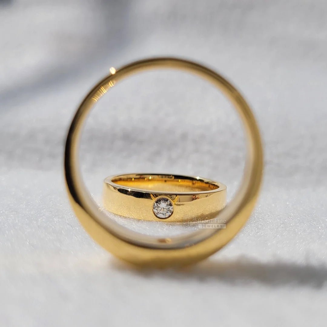 Classic Wedding Ring Set in 14K Gold | Riant Fine Jewelry - Riant Fine Jewelry LLC