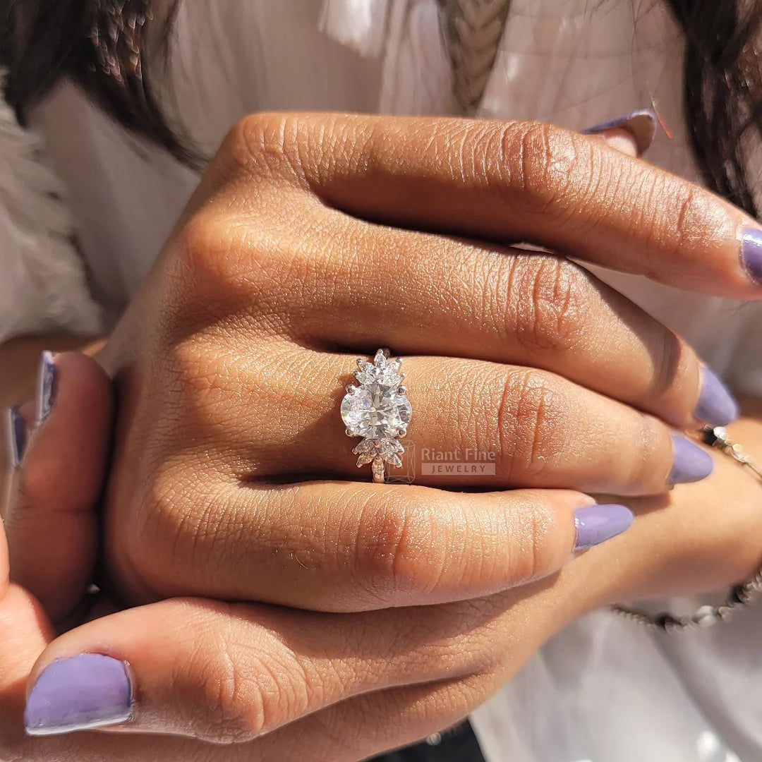Oval White Gold Engagement Ring