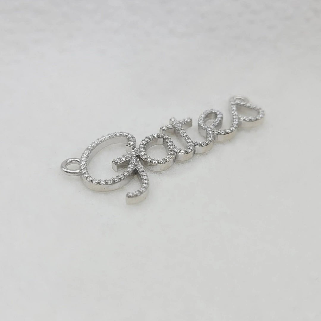 Custom Name Letter Lab Grown Diamond Pendant Necklace - Riant Fine Jewelry LLC