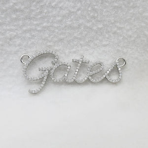 Custom Name Letter Lab Grown Diamond Pendant Necklace