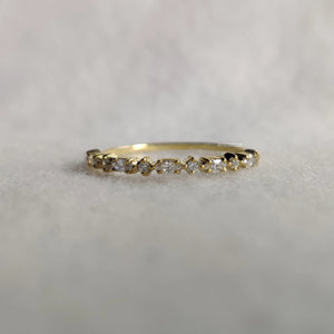 Dainty Lab Grown Diamond Wedding Bands in Gold