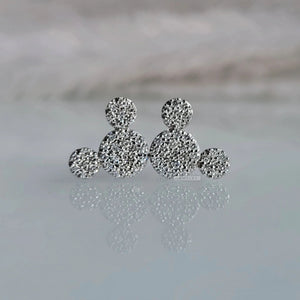 Disney Mickey Mouse Lab Grown Diamond Earrings for Women