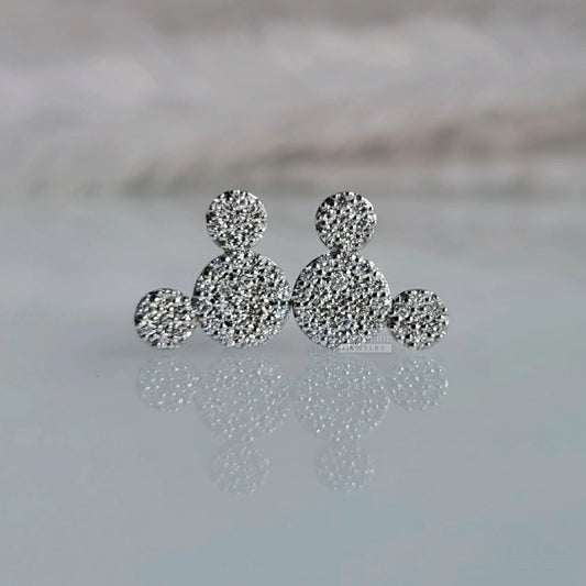 Disney Mickey Mouse Lab Grown Diamond Earrings for Women - Riant Fine Jewelry LLC