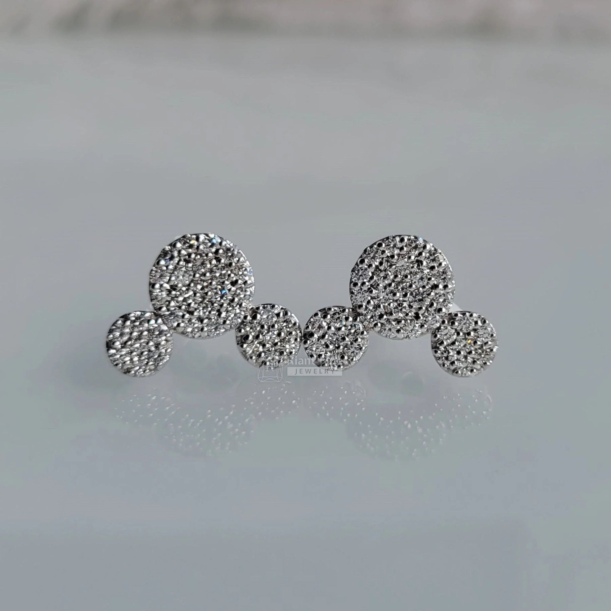 Disney Mickey Mouse Lab Grown Diamond Earrings for Women - Riant Fine Jewelry LLC