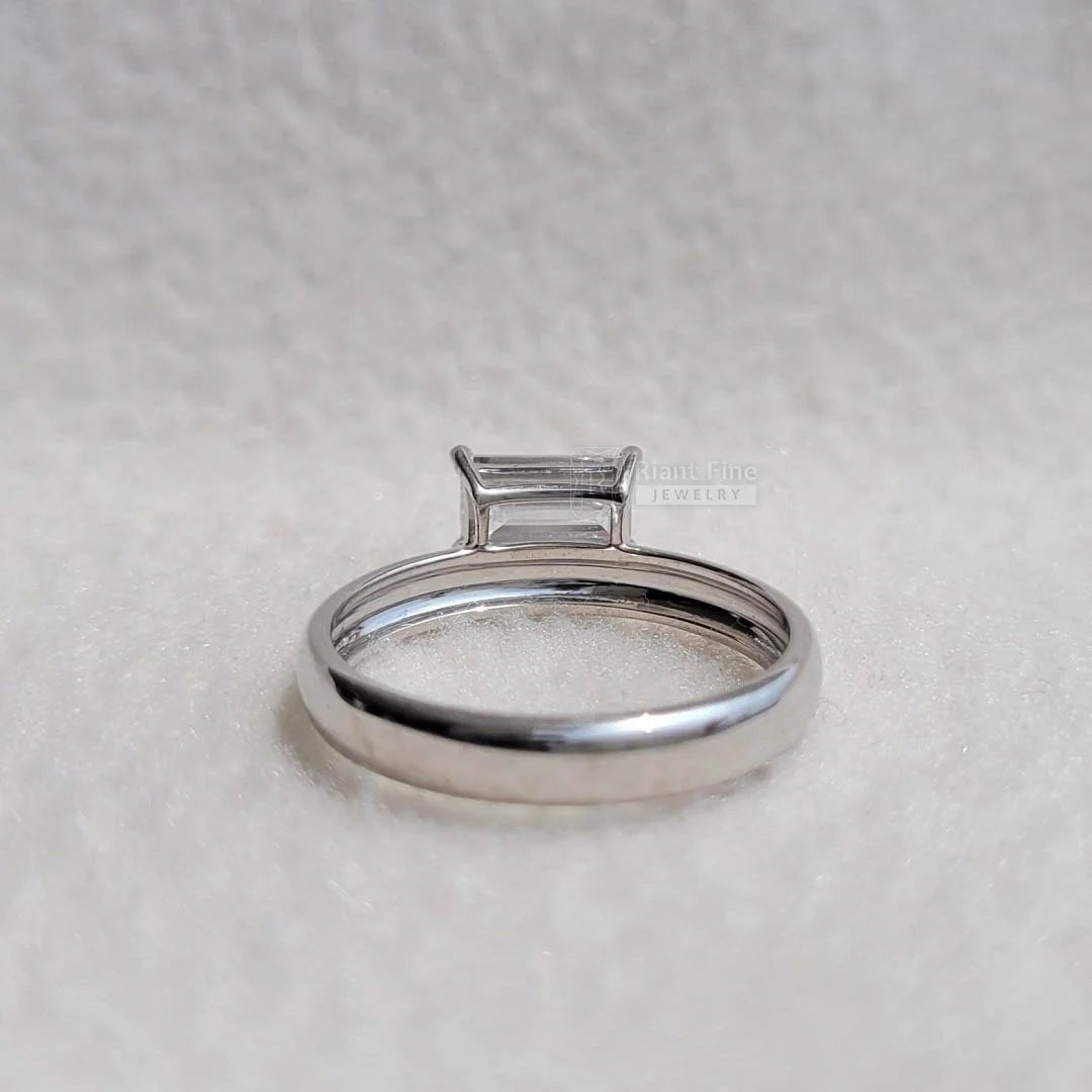 East West Baguette Diamond Ring | Lab Grown Diamond - Riant Fine Jewelry