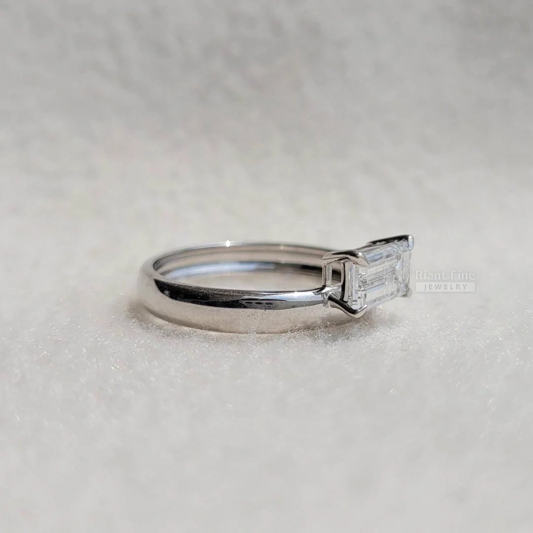 East West Baguette Diamond Ring | Lab Grown Diamond - Riant Fine Jewelry