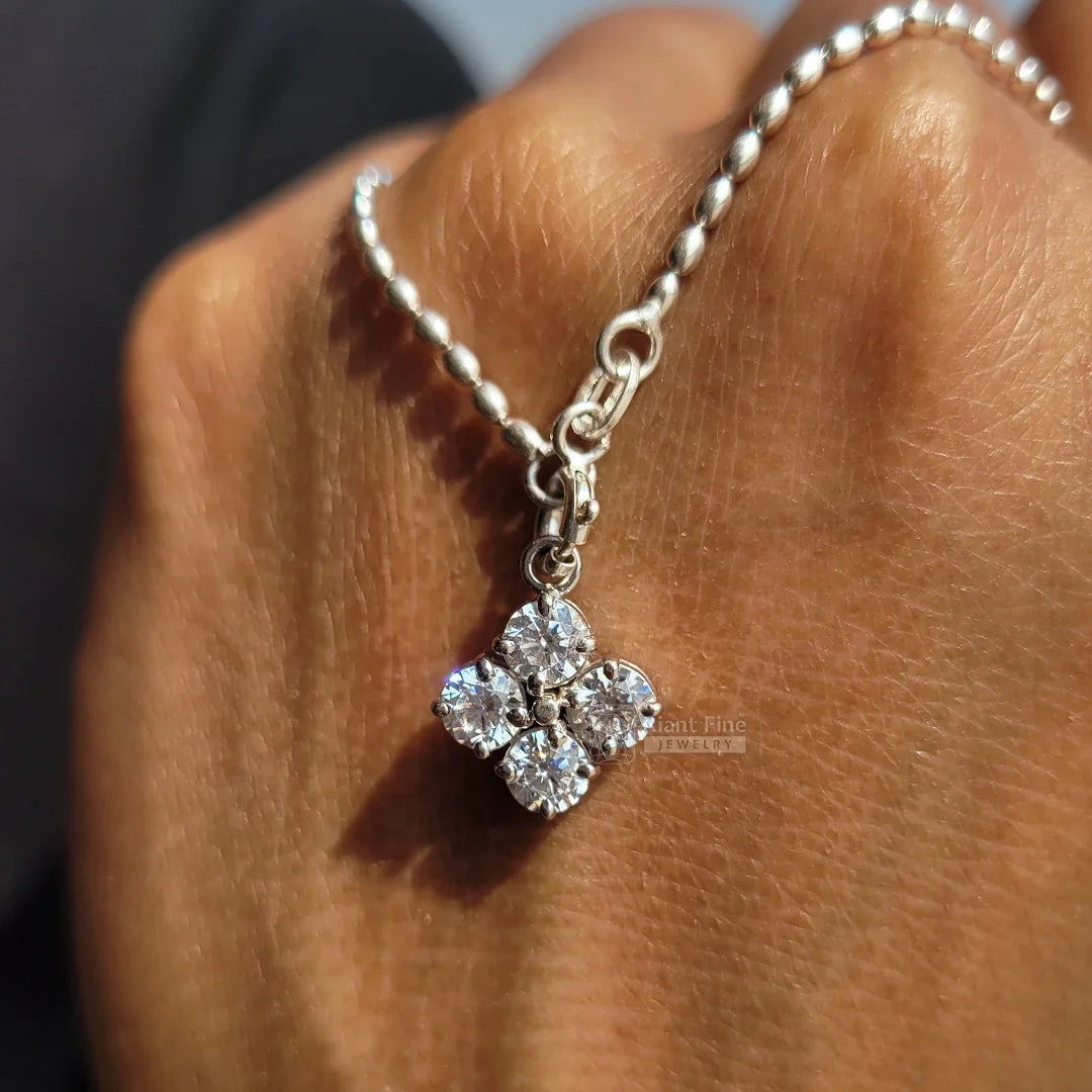 Dainty Lab Diamond Necklace