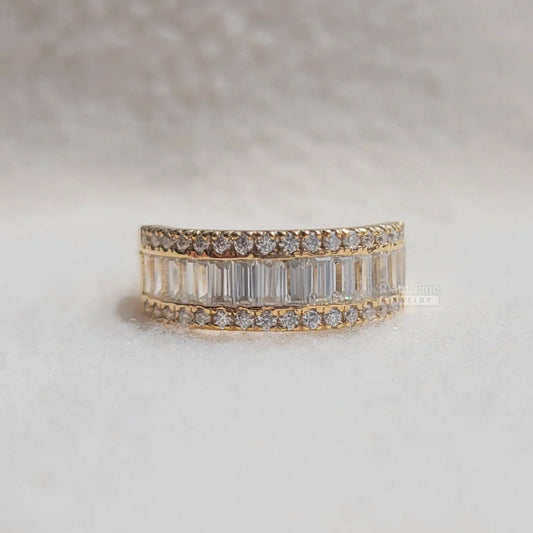 Lab Diamond Wedding Band