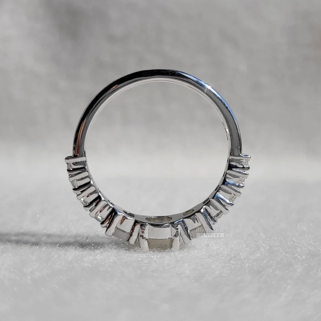 14k white gold ring