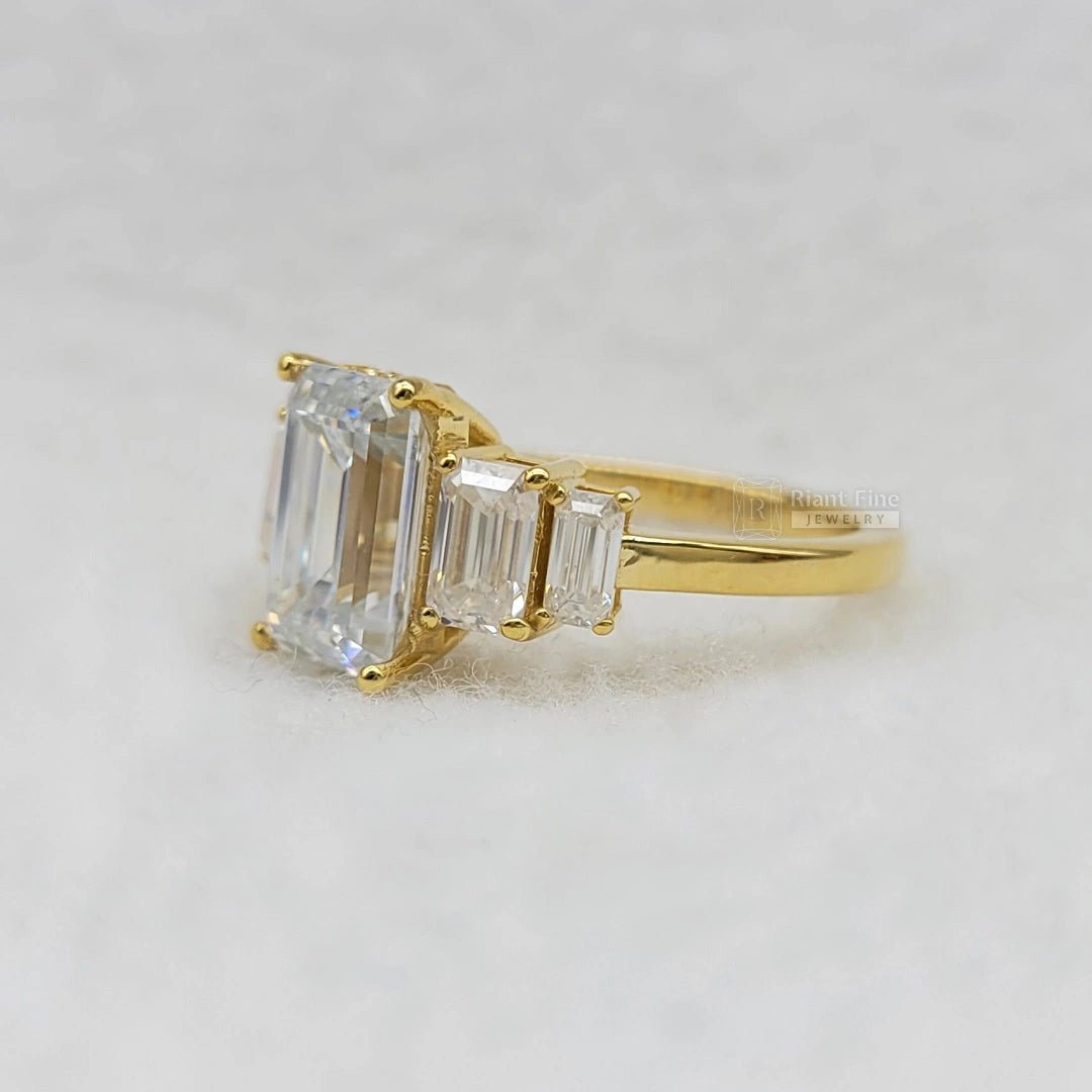 Custom Emerald Engagement Ring