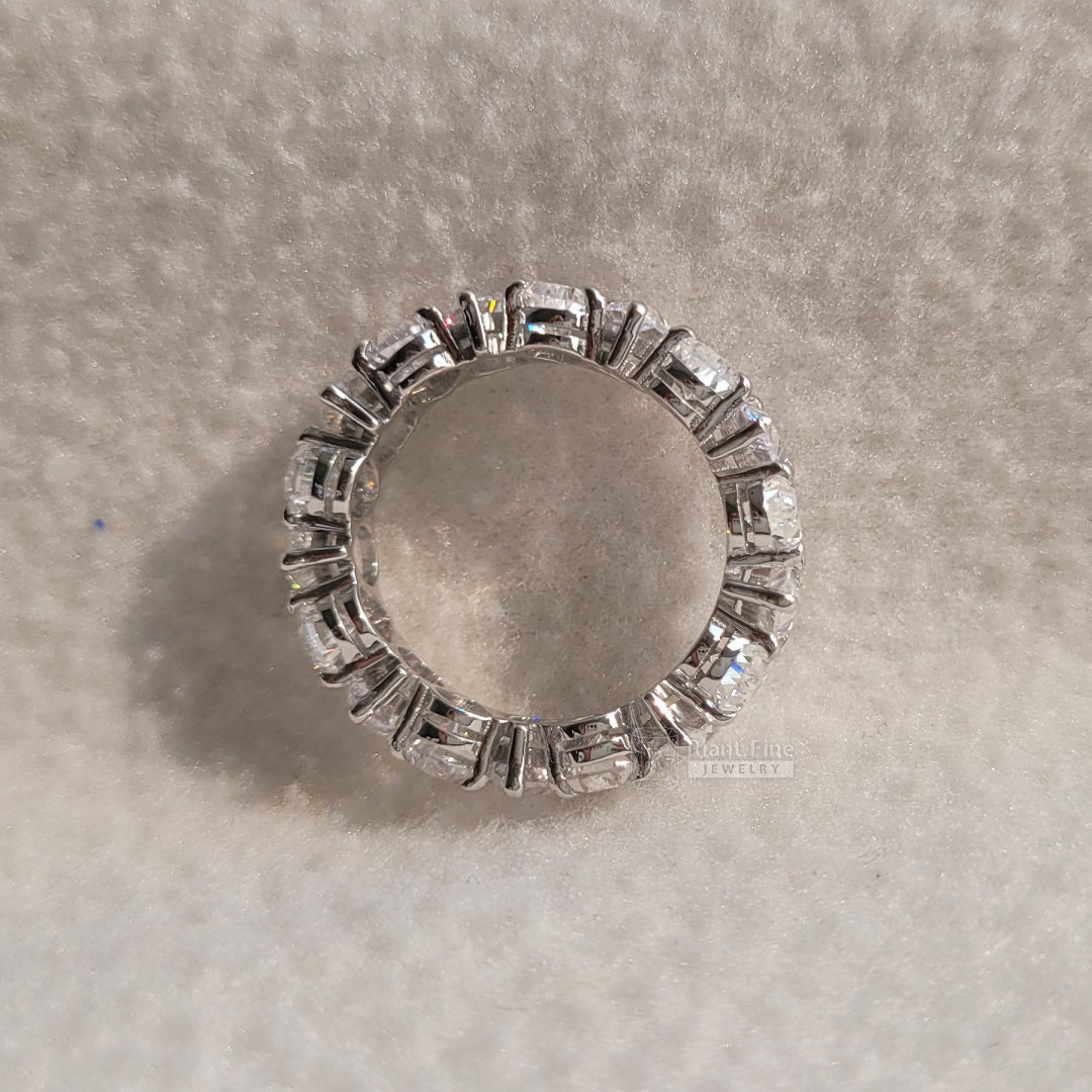 Full Eternity Pear Moissanite Diamond Wedding Band - Riant Fine Jewelry