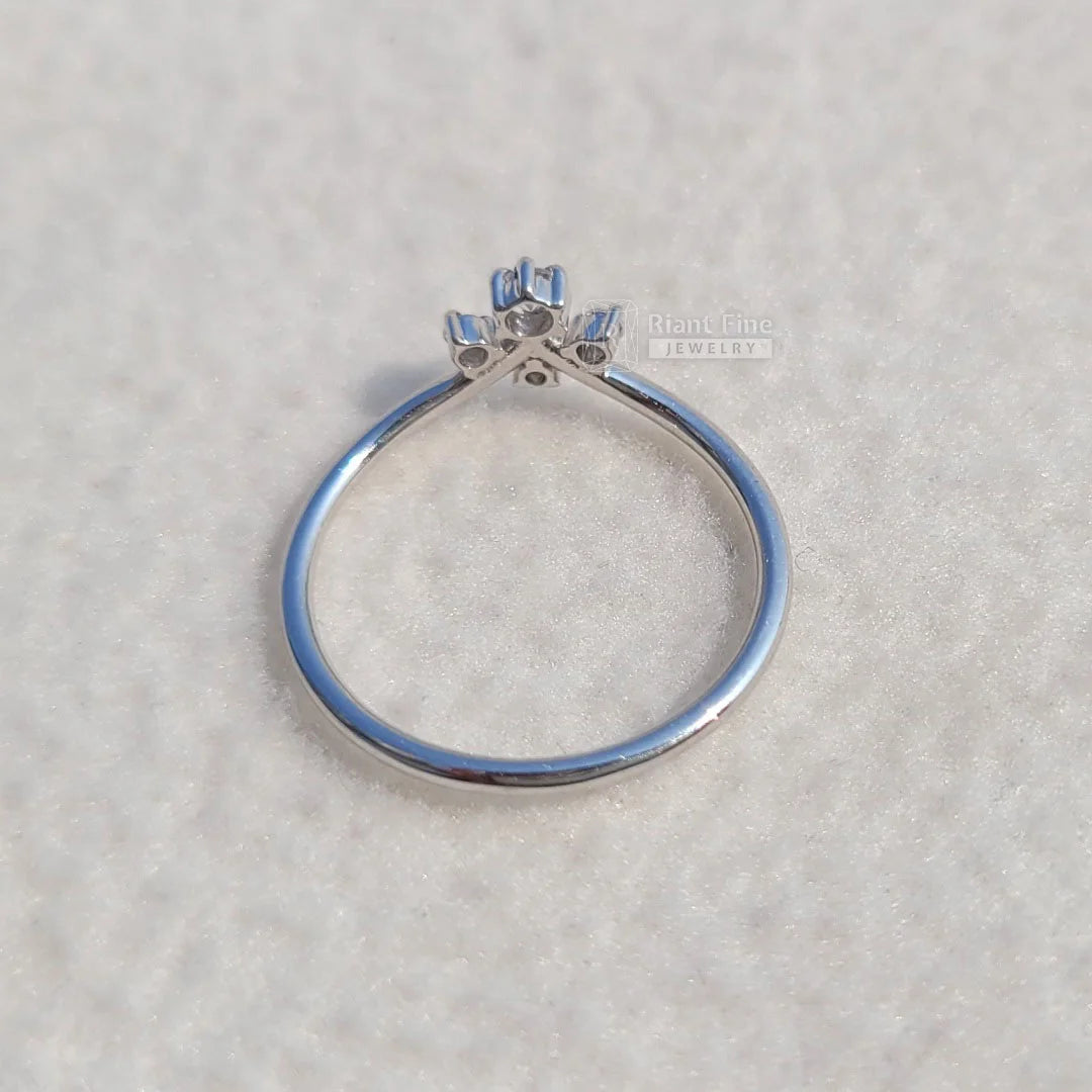 Round Diamond Wedding Band