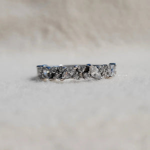 Half Eternity Diamond White Gold Wedding Band
