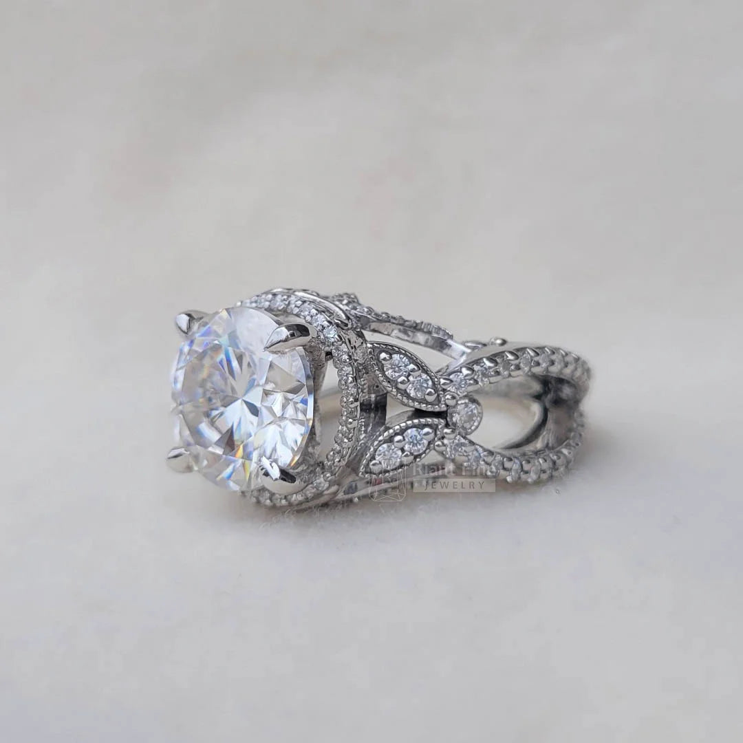 5 Ct Moissanite Engagement Ring