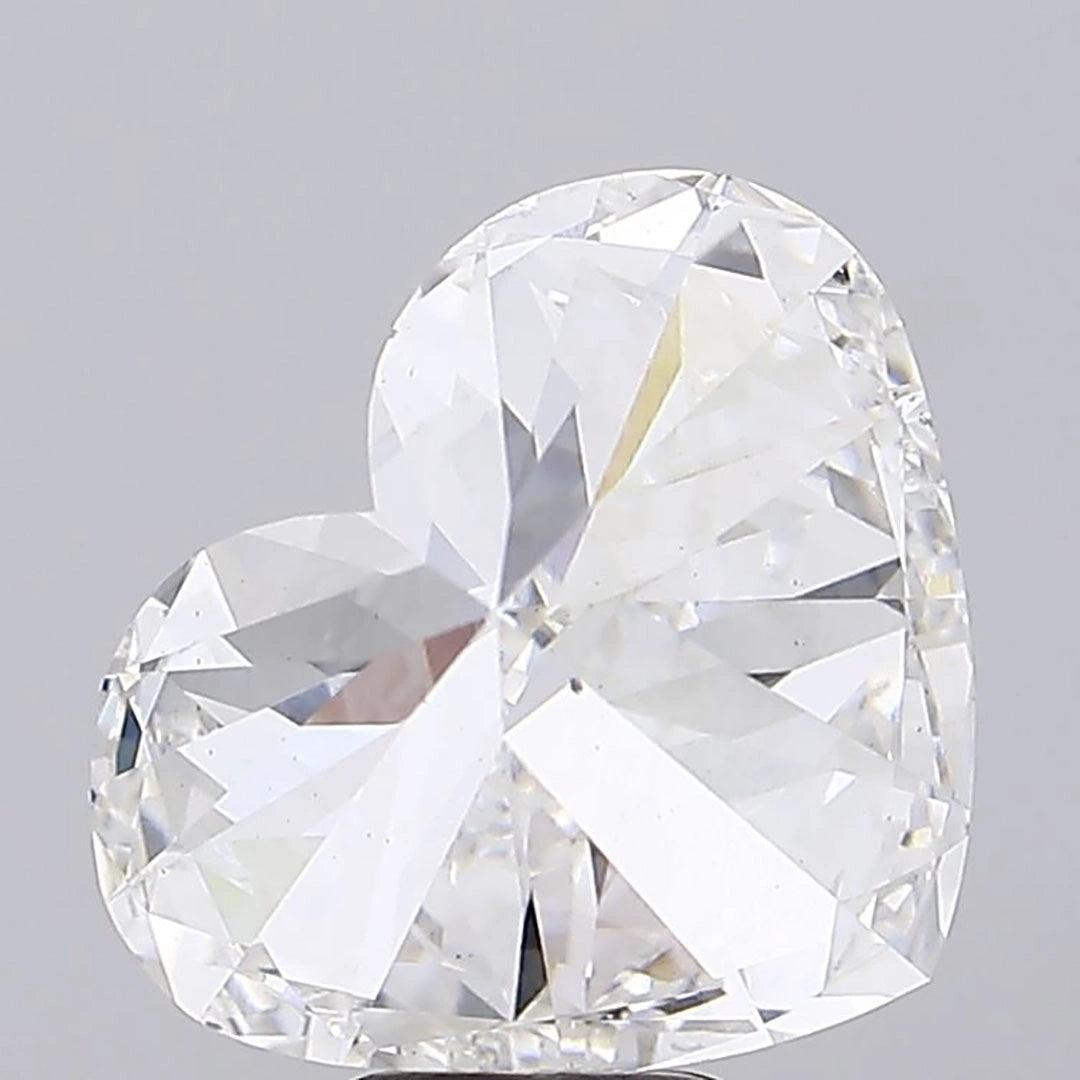 Heart Cut Lab Grown Diamond Back View