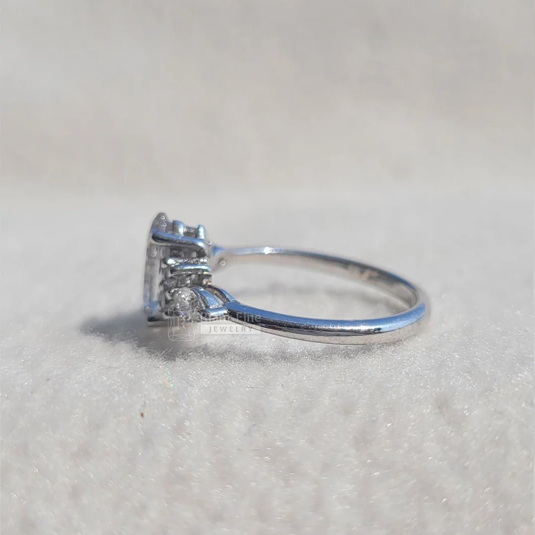 IGI Certified Marquise Diamond Vintage Engagement Ring - Riant Fine Jewelry