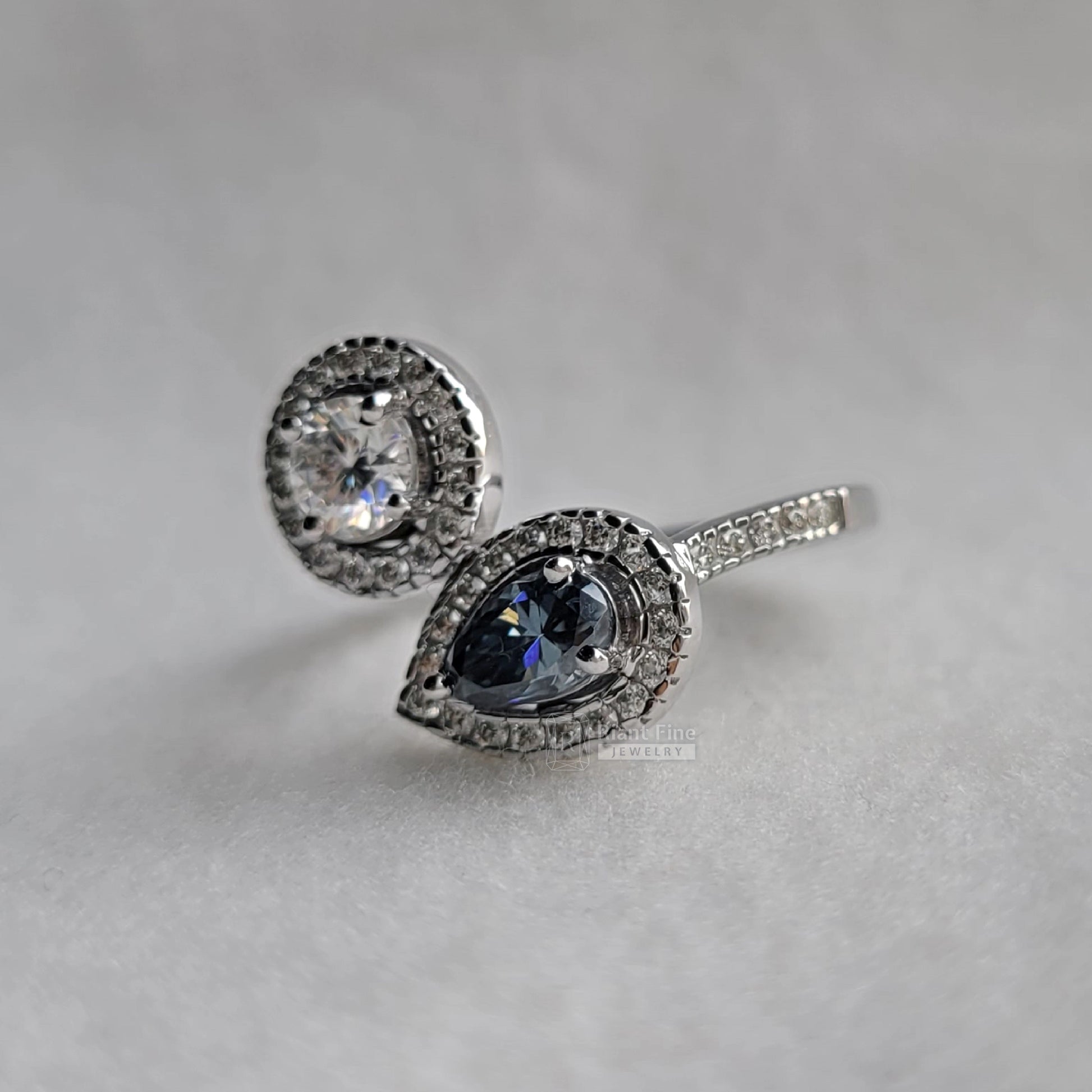 lab created diamond engagement rings