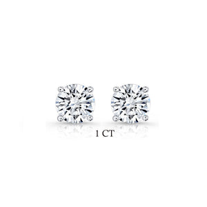 Lab Grown Diamond Stud Earrings in 925 Sterling Silver