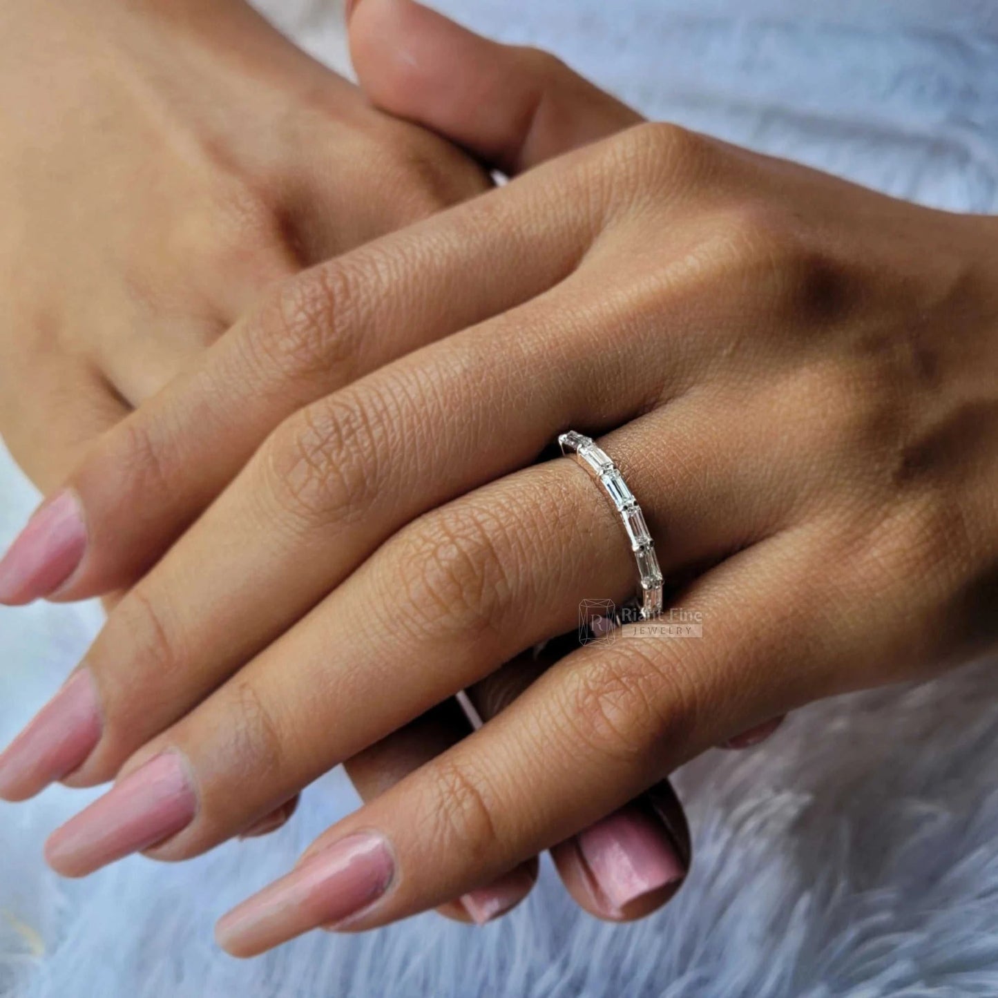 Lab Grown Diamond Wedding Bands | Full Eternity Rings - Riant Fine Jewelry LLC