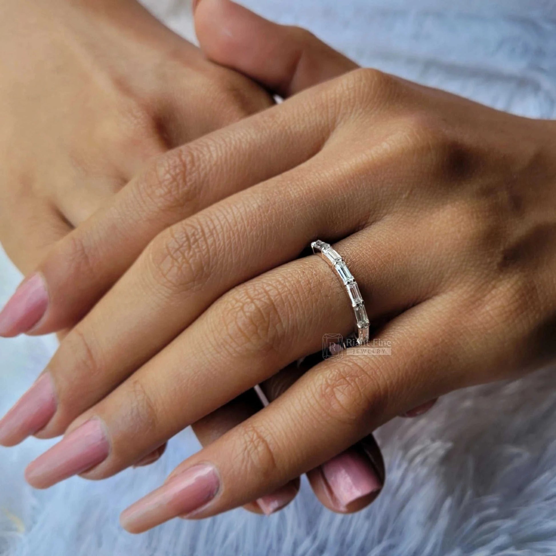 Lab Grown Diamond Wedding Bands | Full Eternity Rings - Riant Fine Jewelry LLC