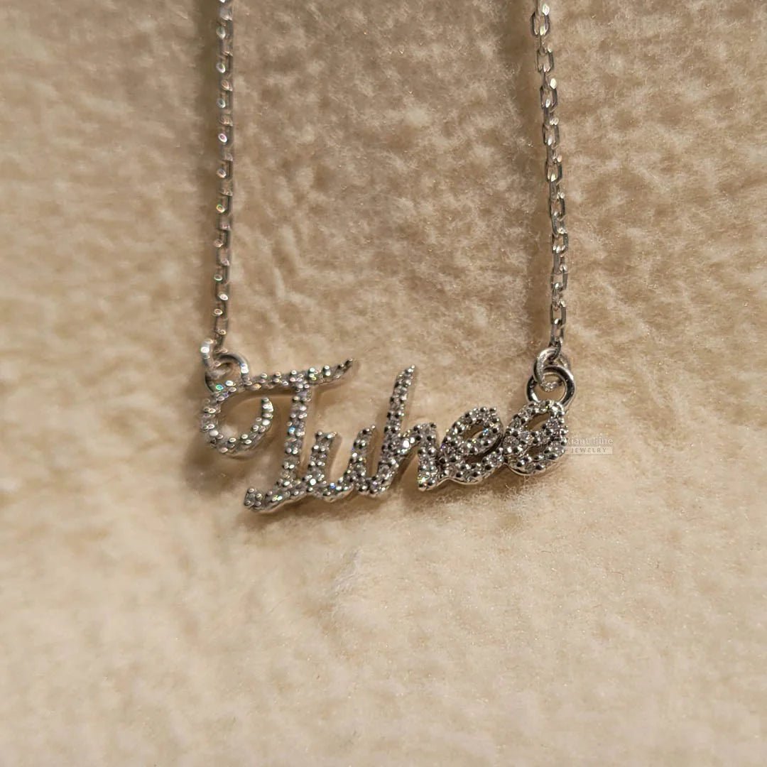 Lab Grown Diamond with Personalised Letter Necklace - Riant Fine Jewelry
