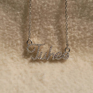 Lab Grown Diamond with Personalised Letter Necklace