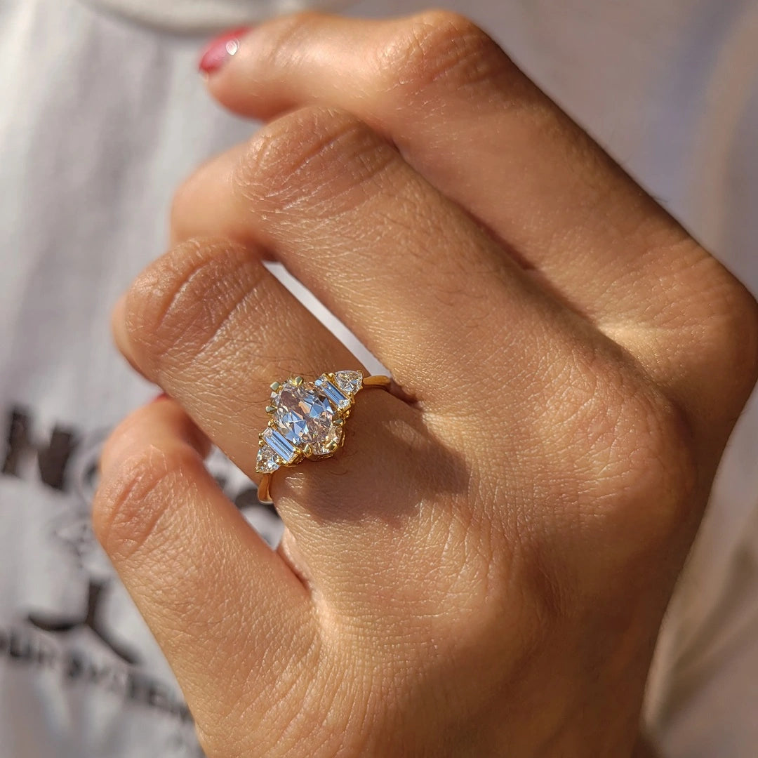 Oval Diamond Engagement Ring