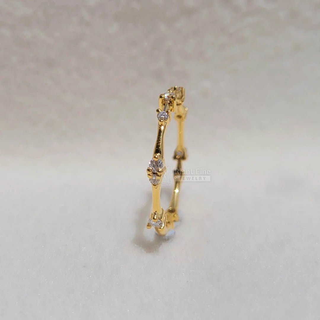Minimal Round Lab Diamond Eternity Wedding Band - Riant Fine Jewelry LLC