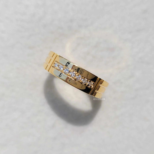 Modern Channel Set Lab Grown Diamond Mens Wedding Band - Riant Fine Jewelry LLC