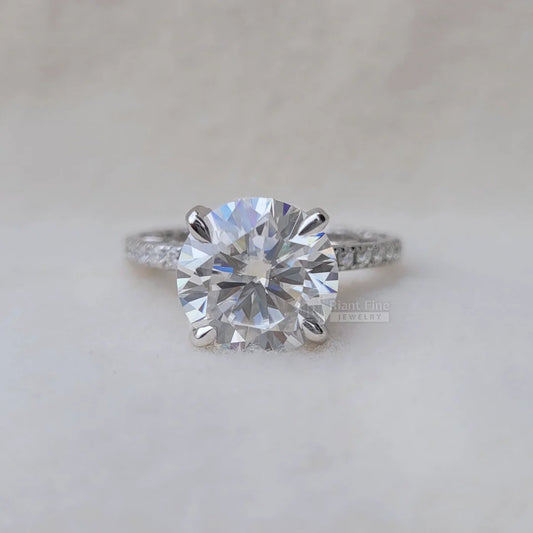 Round Moissanite Ring