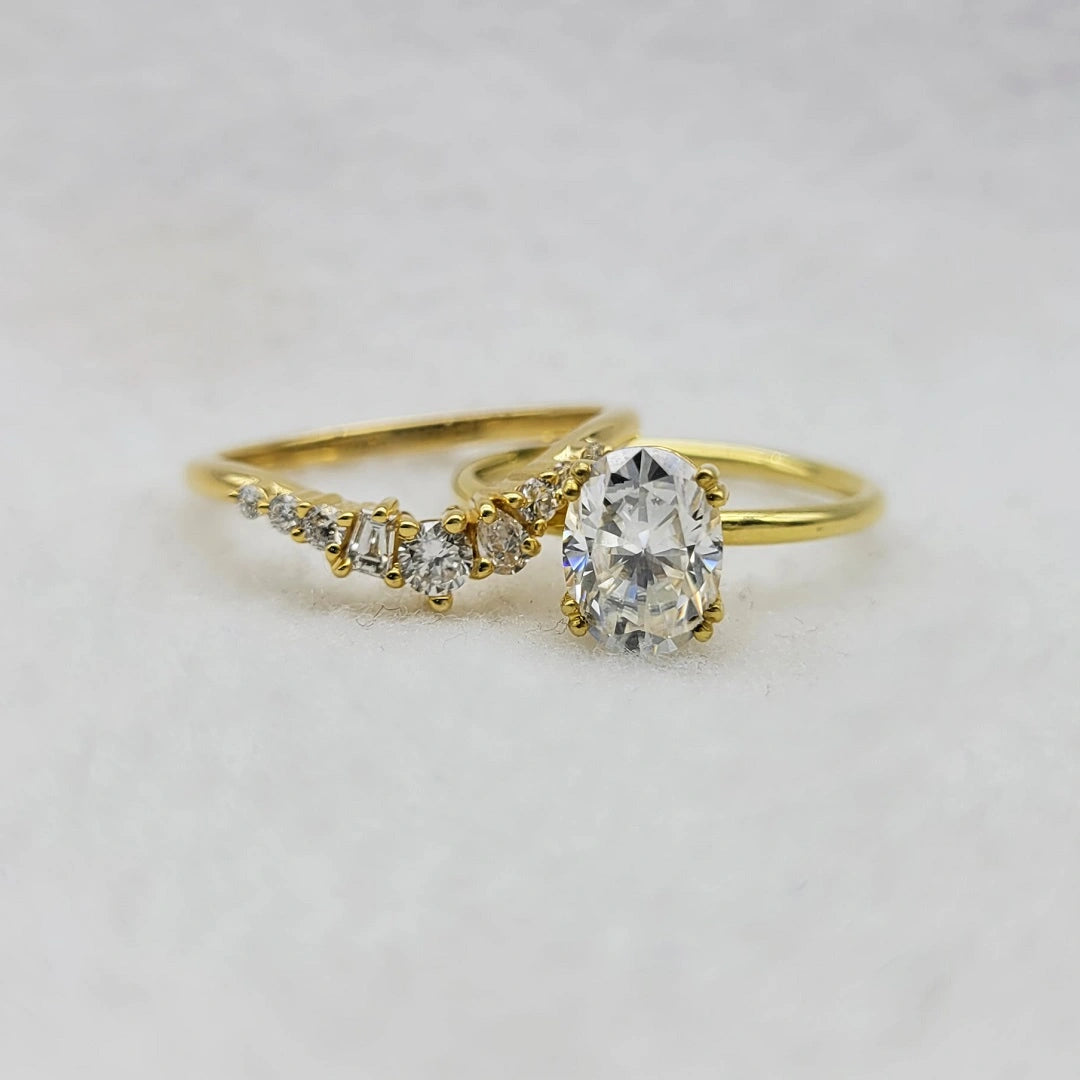 Lab Grown Diamond Wedding Ring Set